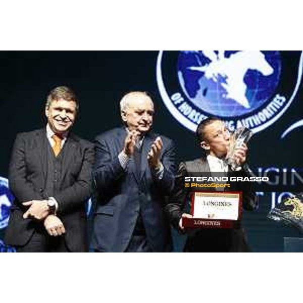 Longines World\'s Best Jockey Award Frankie Dettori winner Hong Kong,11th dec.2015 ph.Stefano Grasso/Longines