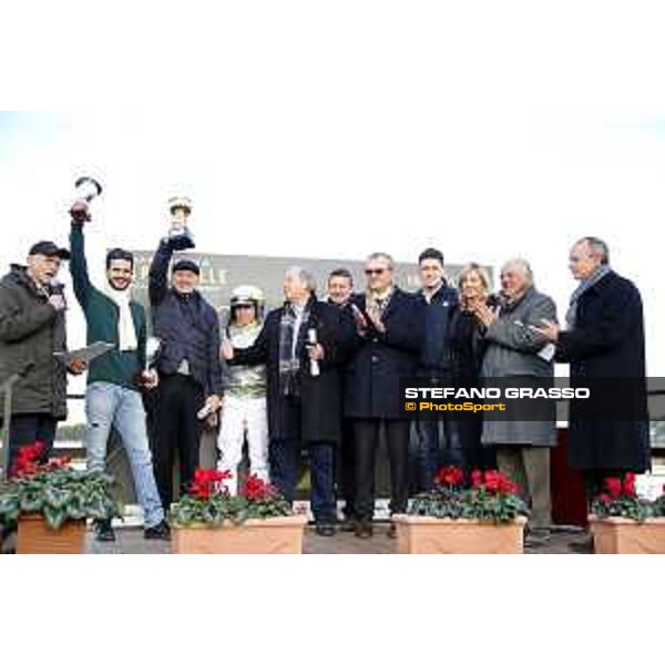 Prize giving ceremony of the Gran Premio Allevatori Filly Roma, Capannelle racecourse,26/12/2015 ph.Stefano Grasso/HippoGroup Roma Capannelle