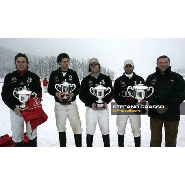 il dott. Cerlenizza con l\'Audi Polo Team Cortina Winter Polo Jaeger-LeCoultre Gold cup Cortina, 25 febbraio 2006 ph. Stefano Grasso