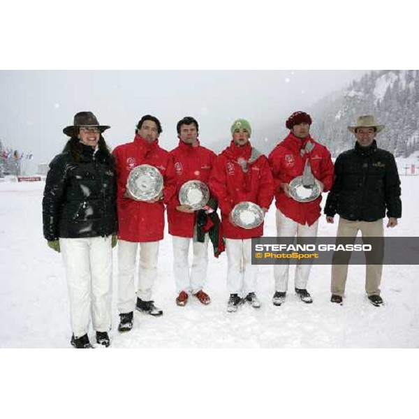Cortina Winter Polo Cup premiazione JAeger-LeCoultre Polo Team Cortina, 25 febbraio 2006 ph. Stefano Grasso