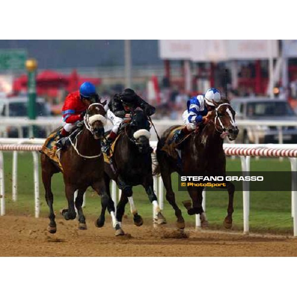 last meters Uae Derby at left the winner Lundy\'s Liability NAd El Sheba, 27th march 2004 ph. Stefano Grasso