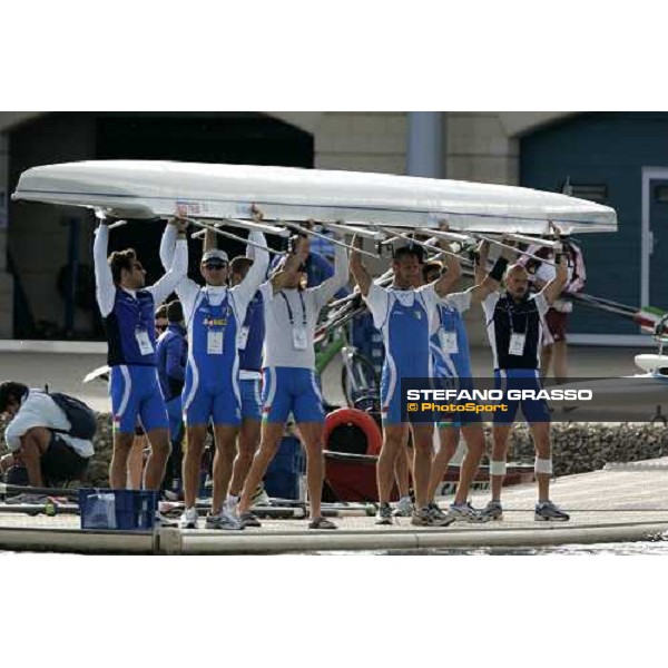 Eton - World Rowing Championships - Italin 8+ in training on Dorney Lake Eton, 22nd august 2006 ph. Stefano Grasso