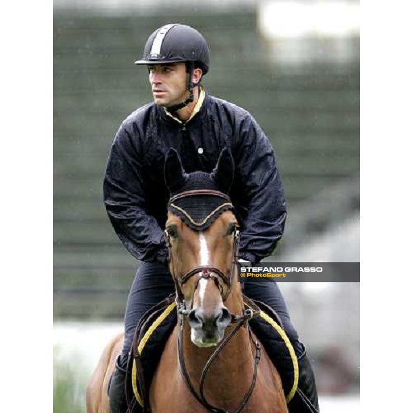 Fei World Equestrian games - Aachen training session Omar Bonomelli on Quintero 4 Aachen, 28th august 2006 ph. Stefano Grasso
