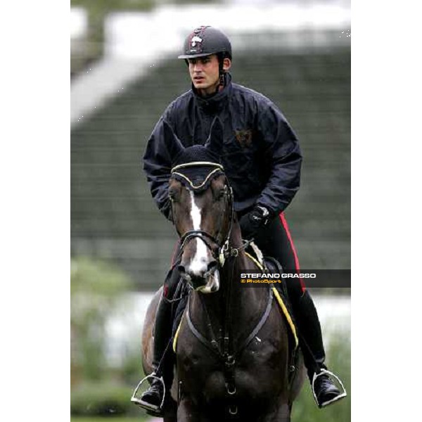 Fei World Equestrian games - Aachen training session Giuseppe Rolli on Jericho de la Vie Aachen, 28th august 2006 ph. Stefano Grasso