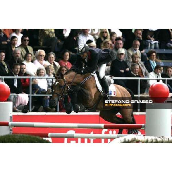 AACHEN - FEI World Equestrian Games - Laurent Goffinet on Flipper D\'Elle Hn, 5th in the 1st qualification for the Individual and Team Fei World Championship Aachen, 29th august 2006 ph. Stefano Grasso