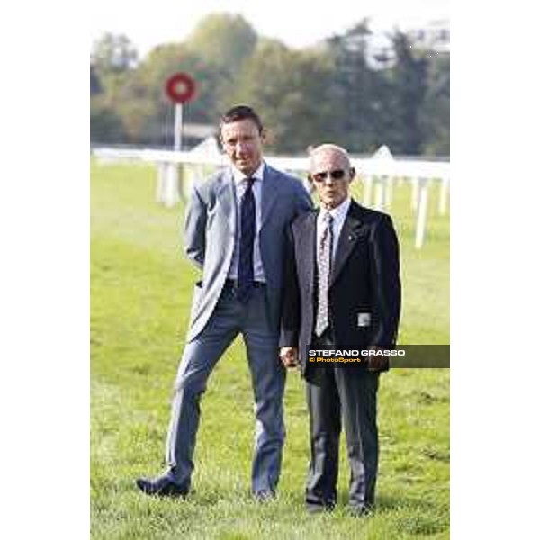 Frankie Dettori with his father Gianfranco Milano - San Siro racecourse,16/10/2016 ph.Stefano Grasso