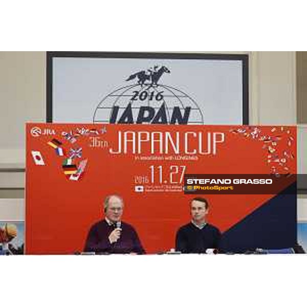 The 36th Japan Cup in association with Longines - Press conference featuring the foreign participants - Alan Cooper and Francis-Henri Graffard Tokyo,24th nov.2016 ph.Stefano Grasso