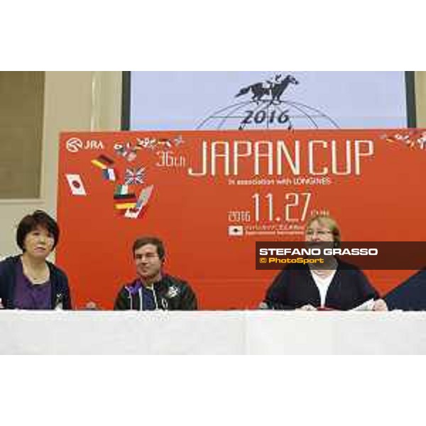 The 36th Japan Cup in association with Longines - Press conference featuring the foreign participants - Nightflower connection - Peter Schiergen Tokyo,24th nov.2016 ph.Stefano Grasso