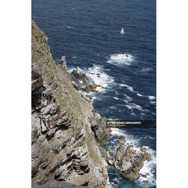 a sailing boat crossing the Cape Point Cape Point, South Africa, 4th jan.2007 ph. Stefano Grasso
