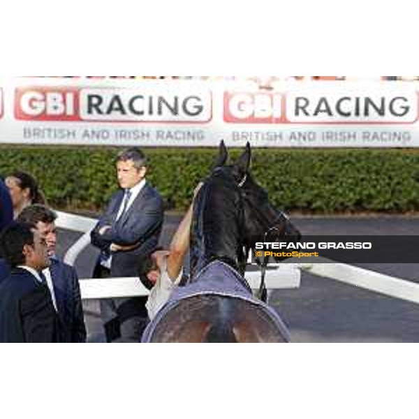 Time to Choose after winning the Premio Presidente della Repubblica GBI Racing Rome,Capannelle racecourse 14 may 2017 ph.Stefano Grasso