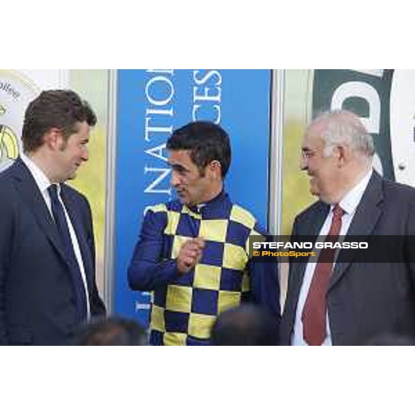 Stefano Botti,Fabio Branca and Felice Villa - Premio Presidente della Repubblica GBI racing Rome Capannelle racecourse, 14th may 2017 - ph.Stefano Grasso
