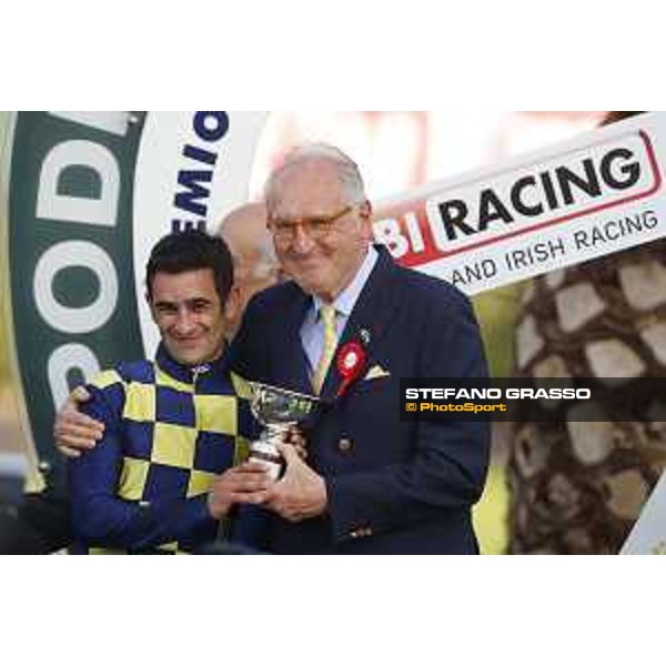 Prize giving - Fabio Branca and Paolo Benedetti - Premio Presidente della Repubblica GBI racing Rome Capannelle racecourse, 14th may 2017 - ph.Stefano Grasso