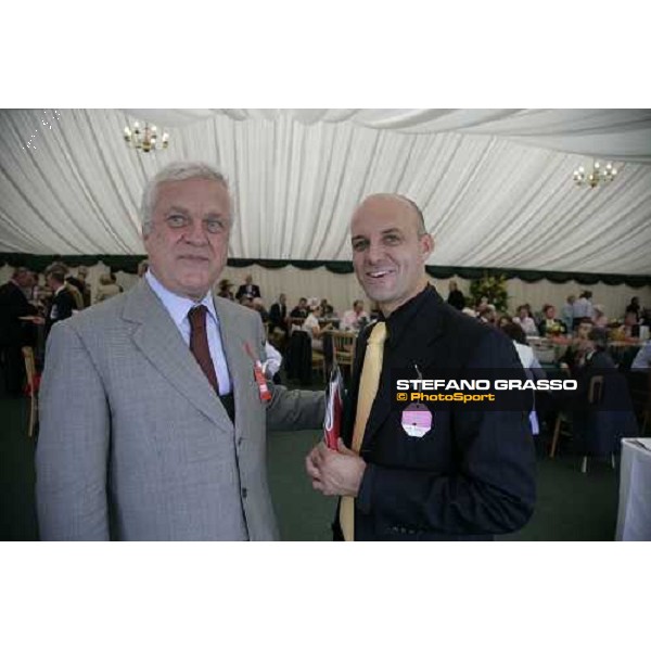 Max Frattini and guest at the party of Turf Italia Newmarket, the July meeting , Lanson Ladies\' day, 12th july 2007 ph. Stefano Grasso