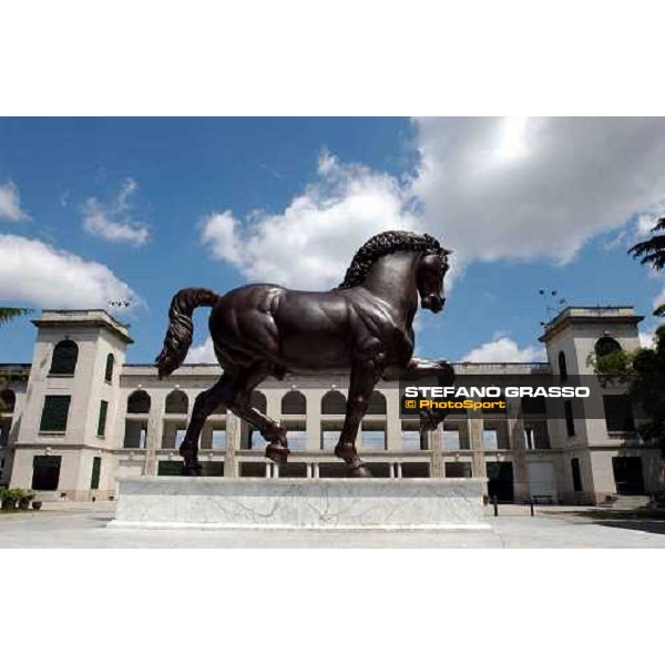 Leonardo da Vinci\'s horse San Siro race track Milan, 23rd may 2004 ph. Stefano Grasso