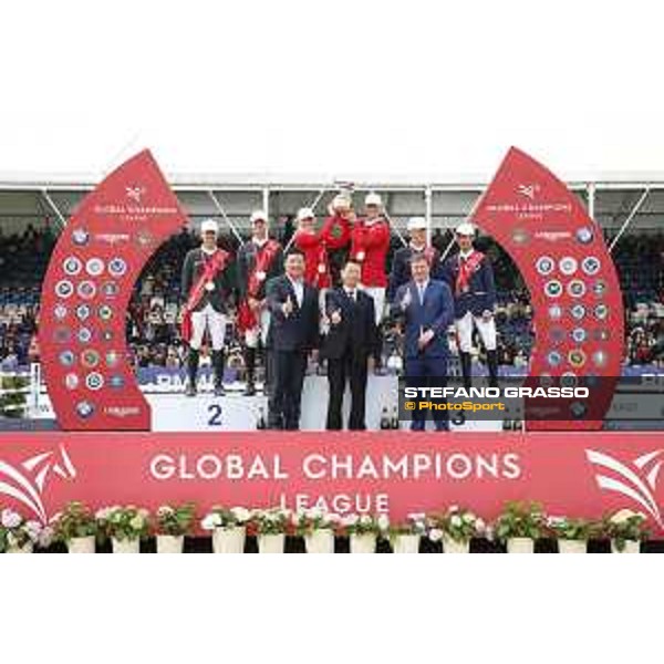 GCL of Shanghai - The Podium of GCL Shanghai: 1st Team London Knights, 2nd Team Monaco Aces and 3rd Team Chantilly Pegasus - Shanghai, - 21 April 2018 - ph.Stefano Grasso/GCL