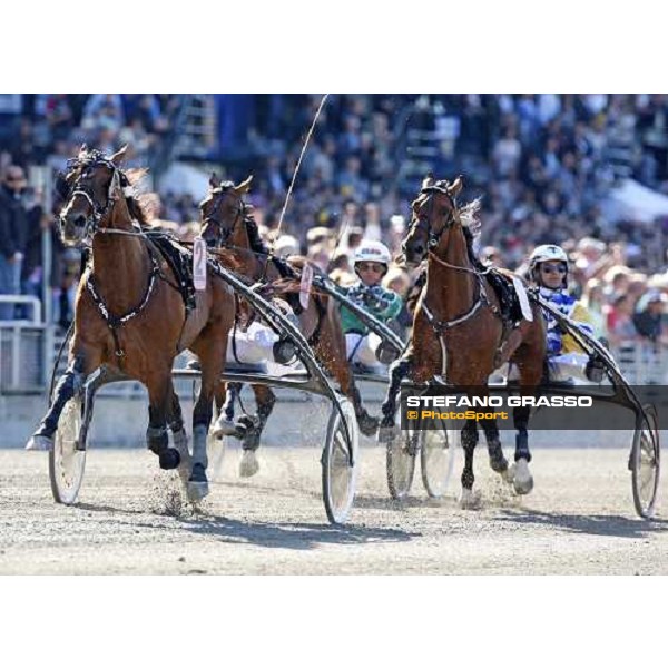 Jean Michel Bazire with Expoloit Caf wins the Elitloppet Solvalla, 25th may 2008 ph. Stefano Grasso