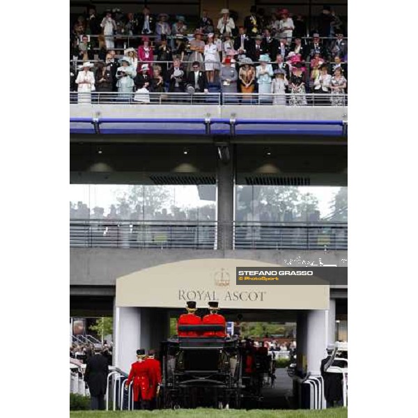 the Queen arrives at Royal Ascot 2nd day Ascot, 18th june 2008 ph. Stefano Grasso