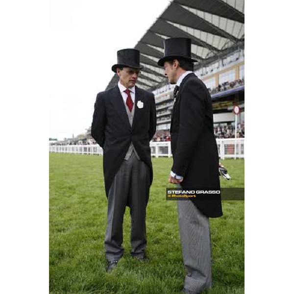 Aidan O\' Brien speaking with the clerck of the course at Royal Ascot 2nd day Ascot, 18th june 2008 ph. Stefano Grasso