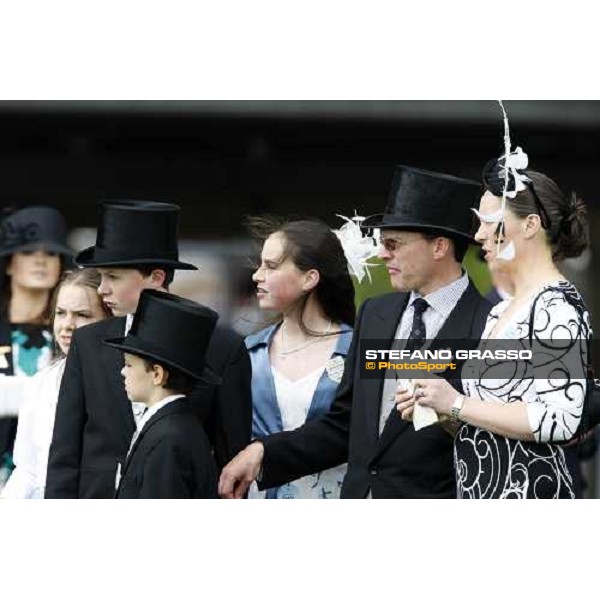 Royal Ascot - 4th day - Aidan O\' Brien with his sons and his wife Ascot, 20th june 2008 ph. Stefano Grasso
