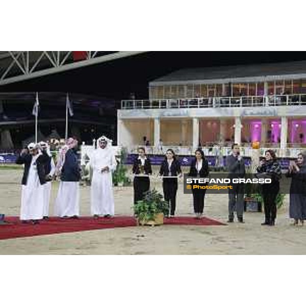 CHI Al Shaqab - Grand Prix - Prize giving ceremony - Sheikha Moza bint Nasser Al Missned, Sheikh Johan Bin Hamad Al Thani - Doha, Al Shaqab - 9 March 2019 - ph.Stefano Grasso/CHI Al Shaqab