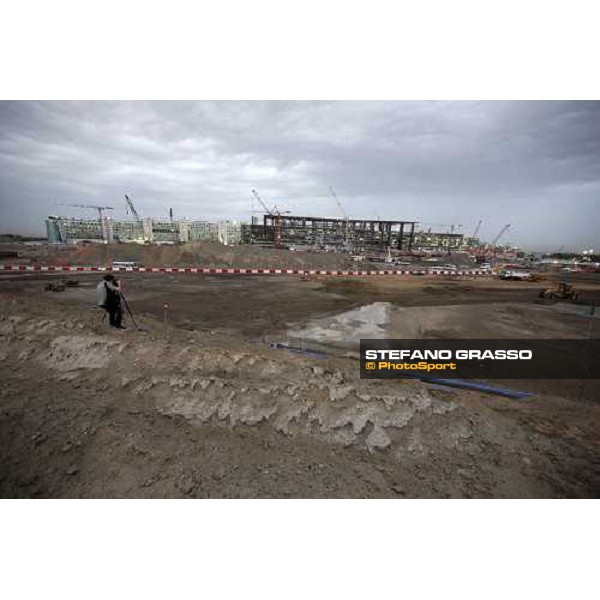 a view of the works for the new grandstand of Meydan Dubai, 26th march 2009 ph. Stefano Grasso
