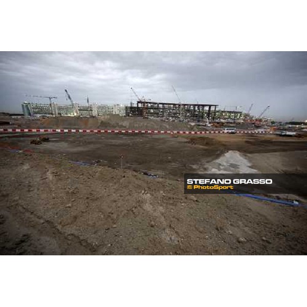 a view of the works for the new grandstand of Meydan Dubai, 26th march 2009 ph. Stefano Grasso