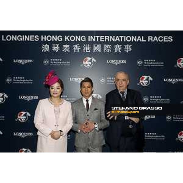 LHKIR 2019 - Karen Au Yeung , Aaron Kwok and Walter von Kanel - Hong Kong, Sha Tin Racecourse - 8 December 2019 - ph.Stefano Grasso/Longines