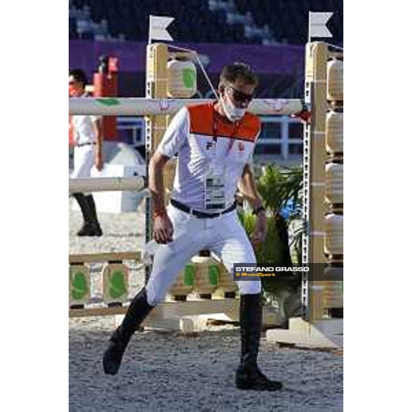 Tokyo 2020 Olympic Games - Show Jumping Individual Final - Course Walking - Marc Houtzager Tokyo, Equestrian Park - 04 August 2021 Ph. Stefano Grasso