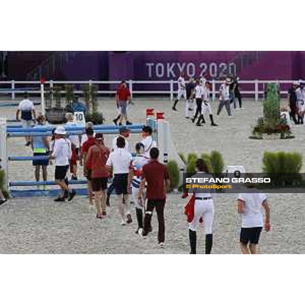 Tokyo 2020 Olympic Games - Show Jumping Team 1st Qualifier - Course walking Tokyo, Equestrian Park - 06 August 2021 Ph. Stefano Grasso