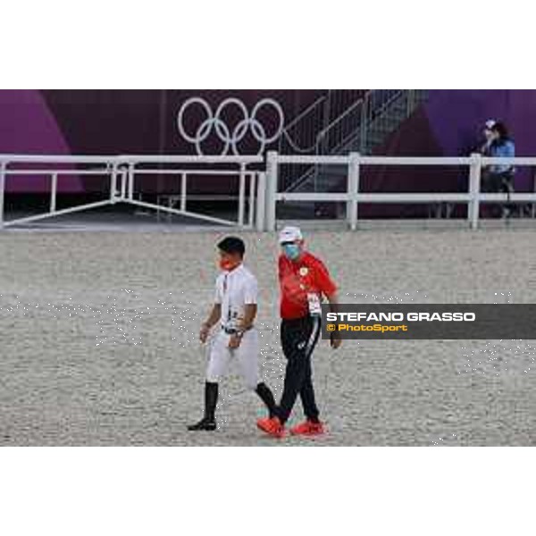 Tokyo 2020 Olympic Games - Show Jumping Team 1st Qualifier - Course walking - Eiken Sato, Paul Schockemohle Tokyo, Equestrian Park - 06 August 2021 Ph. Stefano Grasso