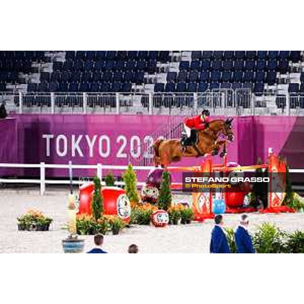 Tokyo 2020 Olympic Games - Show Jumping Team 1st Qualifier - Daisuke Fukushima on Chanyon Tokyo, Equestrian Park - 06 August 2021 Ph. Stefano Grasso