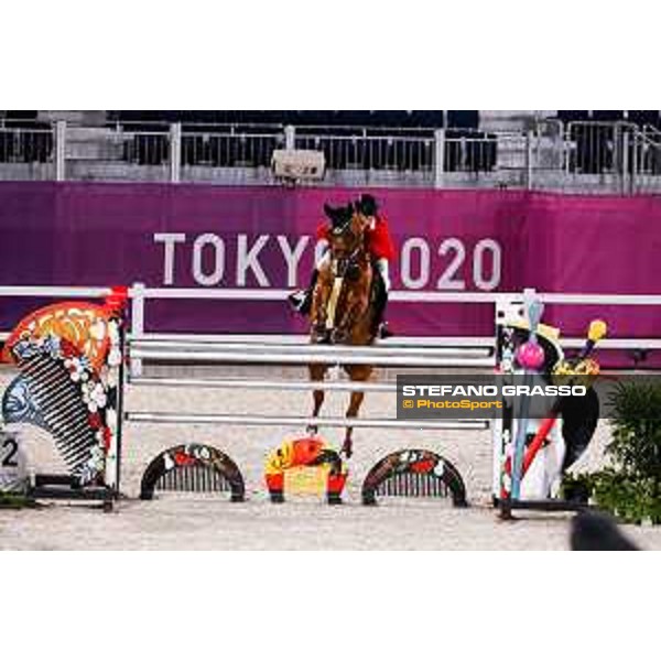 Tokyo 2020 Olympic Games - Show Jumping Team 1st Qualifier - Daisuke Fukushima on Chanyon Tokyo, Equestrian Park - 06 August 2021 Ph. Stefano Grasso