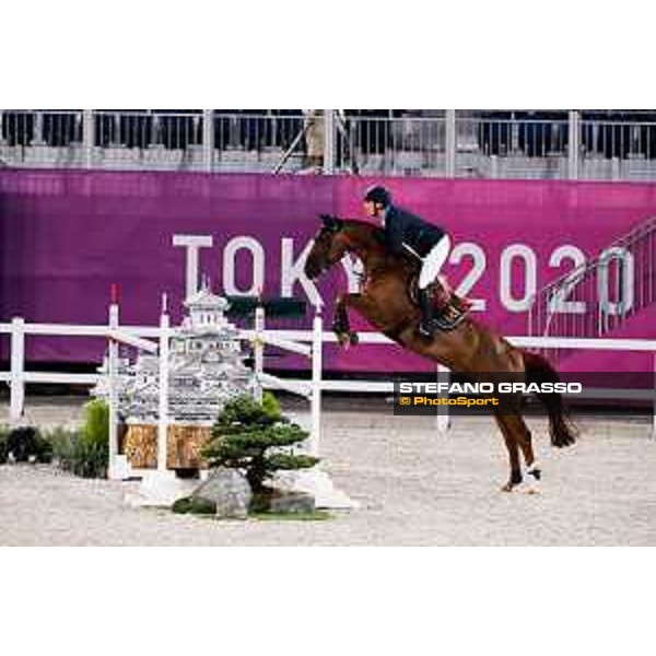 Tokyo 2020 Olympic Games - Show Jumping Team 1st Qualifier - Henrik von Eckermann on King Edward Tokyo, Equestrian Park - 06 August 2021 Ph. Stefano Grasso