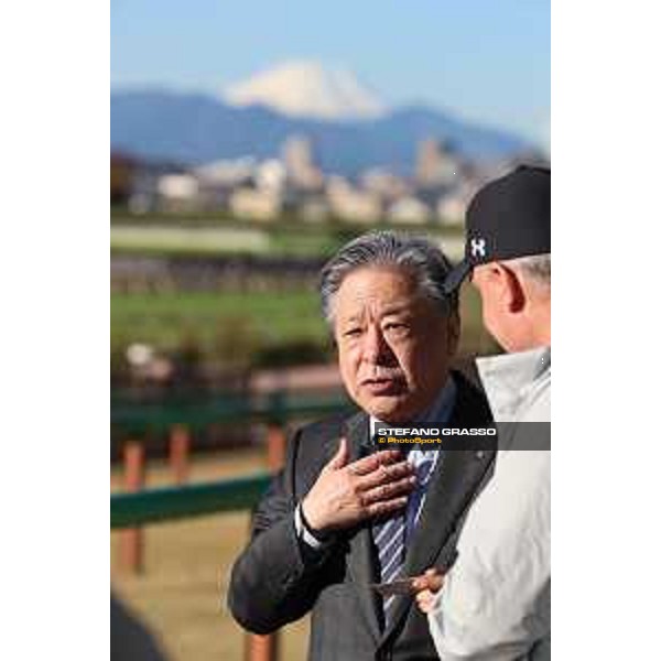Japan Cup of Tokyo - - Tokyo, Fuchu racecourse - 24 November 2022 - ph.Stefano Grasso/Longines/Japan Cup morning track works at Fuchu racecourse - The President of JRA - Mr. Goto Masayuki