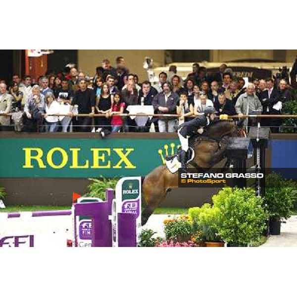 Marcus Ehning on Plot Blue wins the Rolex Fei World Cup final Geneva, 18th april 2010 ph. Stefano Grasso