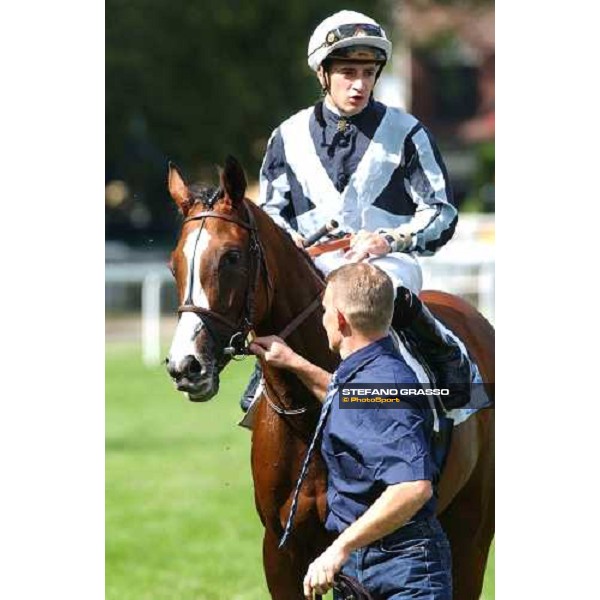 Christophe P.Lemaire on Divine Proportions winners of Prix Morny Casinos Barriere Deauville, 22th august 2004 ph. Stefano Grasso
