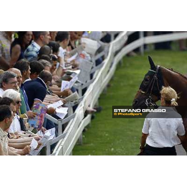 watching the form before the race Milan, San Siro racetrack - 27th june 2010 ph. Stefano Grasso