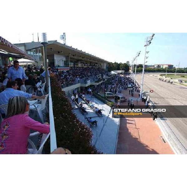 a view from the restaurant at Arcoveggio racetrack Bologna, 19th september 2004 ph. Stefano Grasso