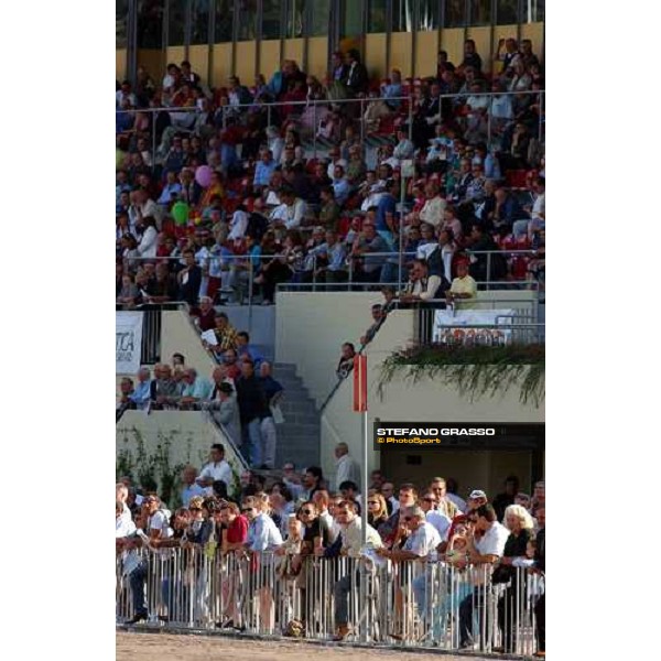 detail of the new grandstand of Arcoveggio racetrack Bologna, 19th september 2004 ph. Stefano Grasso