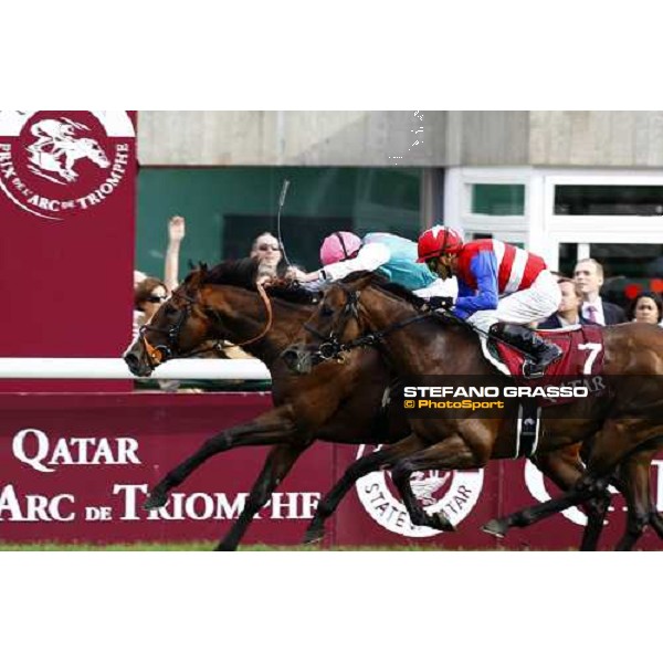 Ryan Moore and Workforce win the Qatar Prix de l\'Arc de Triomphe beating Nakayama Festa Paris - Longchamp, 3rd oct. 2010 ph. Stefano Grasso
