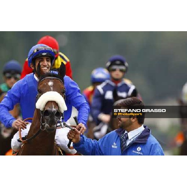 Ahmed Ajtebi and Biondetti come back home after winning the Gran Criterium Milan - San Siro racetrack, 9th october 2010 ph. Stefano Grasso