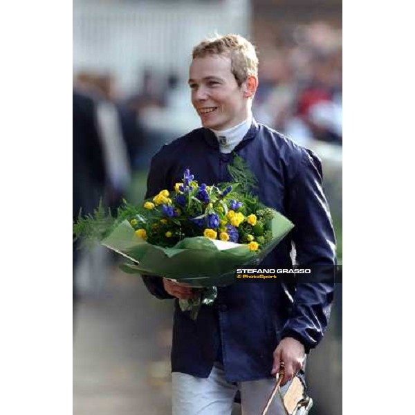 Jamie Spencer winner of Prix Jan Luc Lagardere Paris Longchamp, 3rd october 2004 ph. Stefano Grasso