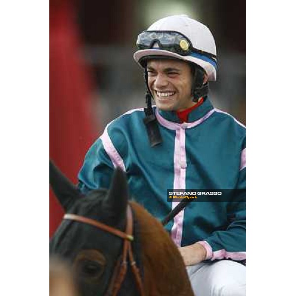 Umberto Rispoli on Aoife Alain returns home after winning he Premio Lydia Tesio Rome, Capannelle racetrack 24th oct. 2010 ph. Stefano Grasso