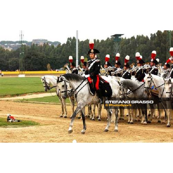 77° Derby Italiano del Trotto La Fanfara a Cavallo del Reggimento Carabinieri a Cavallo Rome, 10th october 2004 ph. Stefano Grasso