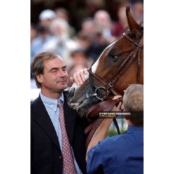 trainer Pascal Bary with Divine Proportions Paris Longchamp, 3rd october 2004 ph. Stefano Grasso