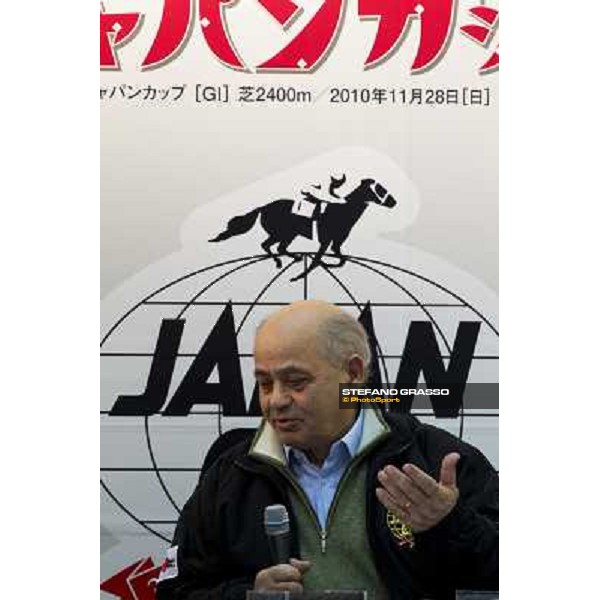 the trainer Vittorio Caruso during the press conference at Fuchu racecourse Tokyo, 25th nov. 2010 ph. Stefano Grasso