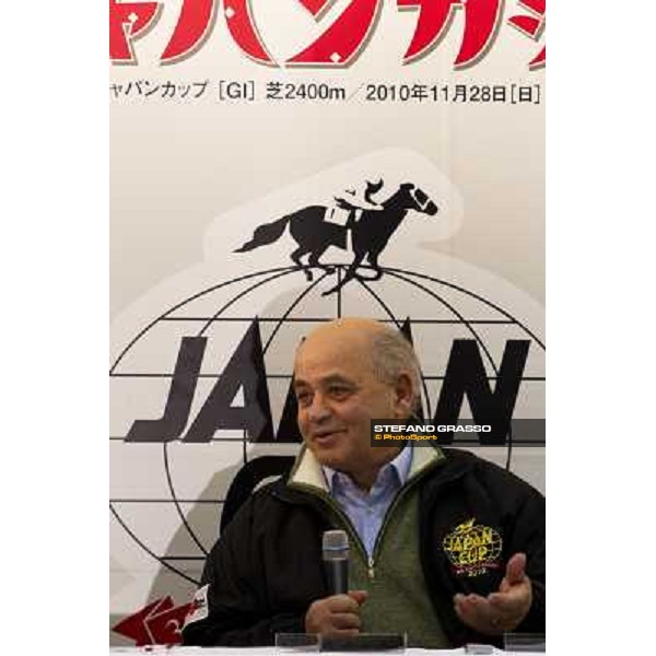 the trainer Vittorio Caruso during the press conference at Fuchu racecourse Tokyo, 25th nov. 2010 ph. Stefano Grasso