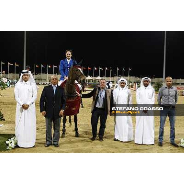 prize giving ceremony for Bernardo Alves and Kingly du Reverdy winners of the class 3 of the Global Champions tour Doha, 18th march 2011 ph.Stefano Grasso/GCT