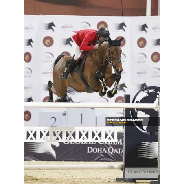 Pius Schwizer with Carlina is second in the 1st leg of the Global Champions Tour at Doha Doha, 19th march 2011 ph.Stefano Grasso/GlobalChampionsTour