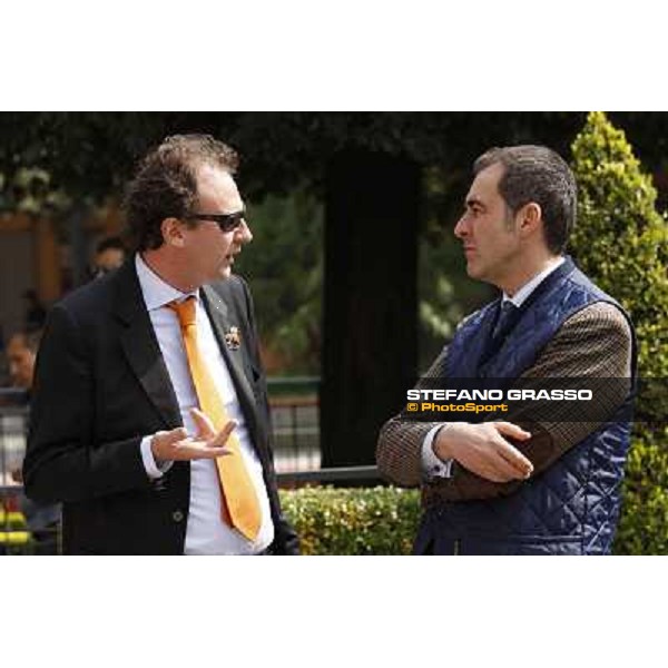a day at the races - Luigi Riccardi and Max Costantini (right) Rome - Capannelle racetrack, 10th april 2011 ph.Stefano Grasso